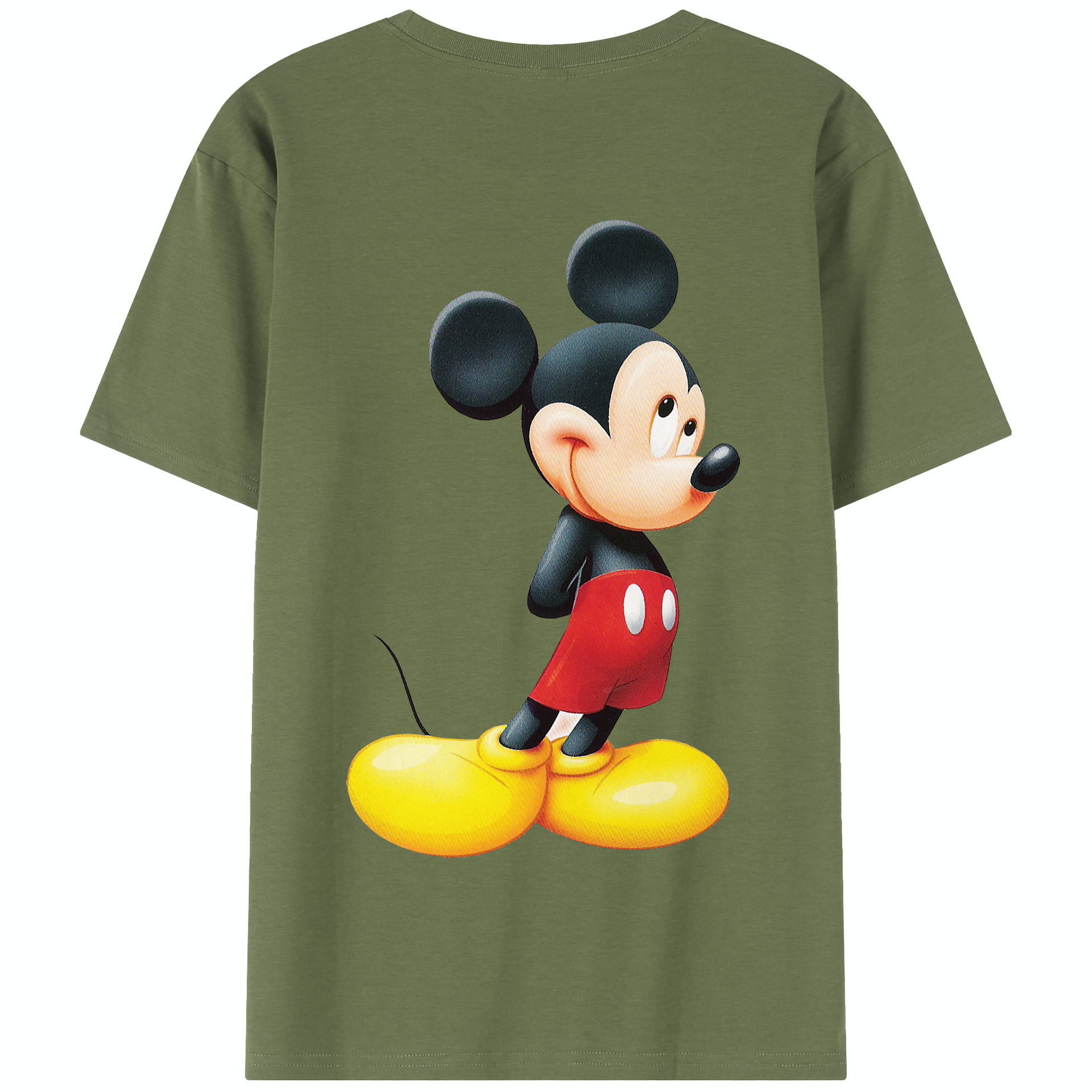 （画像用） ミッキーマウス Mickey Mouse 綿100％半袖Tシャツ（背面プリント）